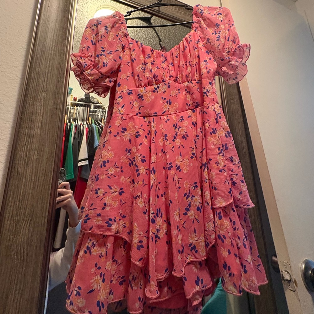 Floral Pink Maxi Dress